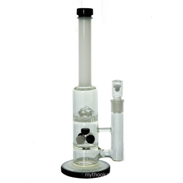 5 Showerheads Honeycomb Dolphins Glass Water Pipe for Smoking (ES-GB-442)